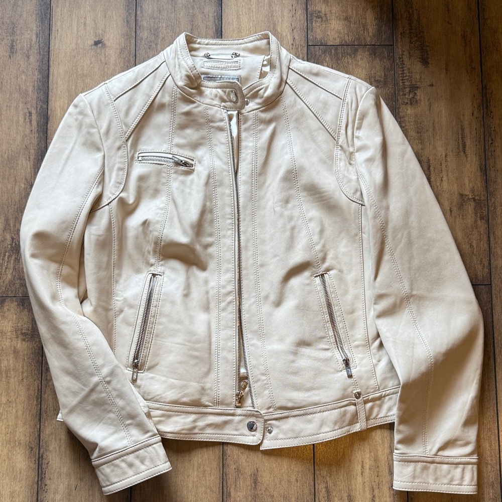 Pelle Studio Cream Leather Jacket